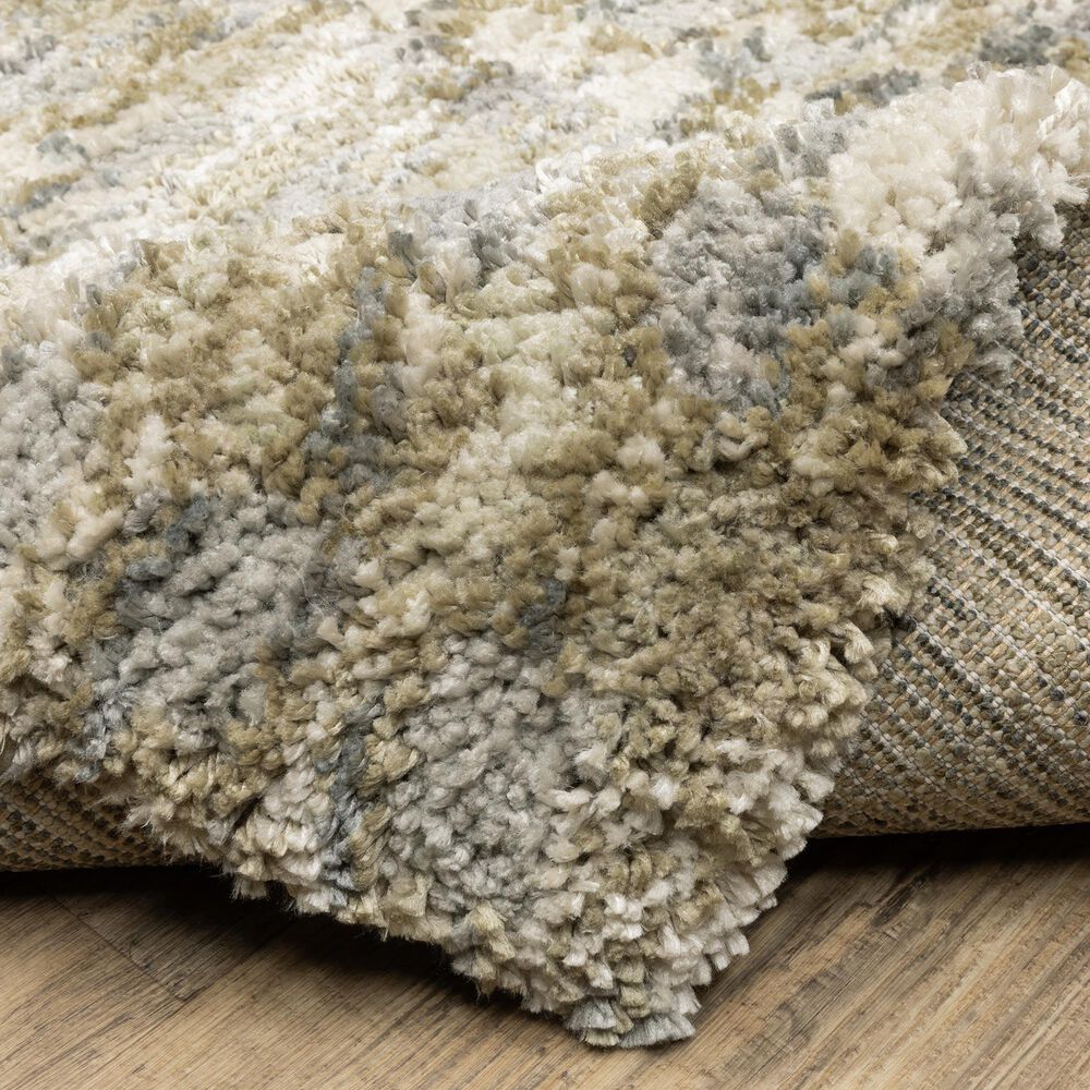 Oriental Weavers Aspen Gold and Grey 7'10" x 10'10" Area Rug, , large