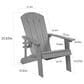 Hearth and Haven Outdoor Lounge Chair with Cup Holder in Navy Blue, , large