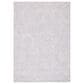 Safavieh Micro-Loop Geometric 4" x 6" Silver and Ivory Area Rug, , large