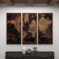 Maple and Jade 47" x 22" Vintage World Map Wall Decor in Black, Beige and Brown, , large