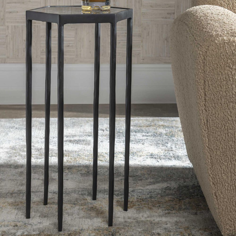 Uttermost Aviary Accent Table in Satin Black, , large