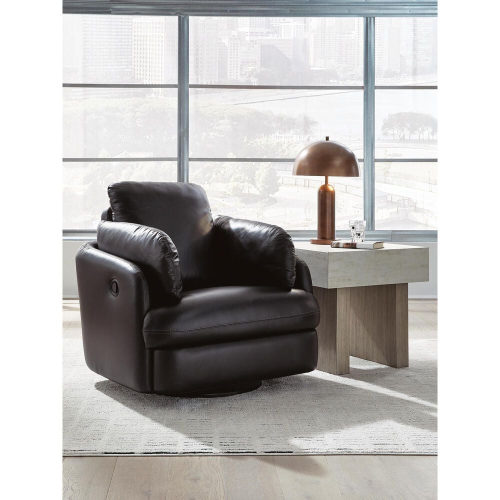 Ashley ModMax II Manual Swivel Glider Recliner in Black, , large