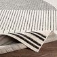 Surya Pisa 6" x 7"9" Black, Ivory and Gray Area Rug, , large