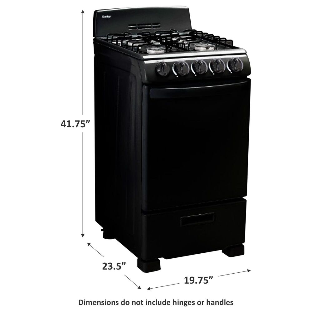 Danby 20&quot; Freestanding Gas Range in Black, , large