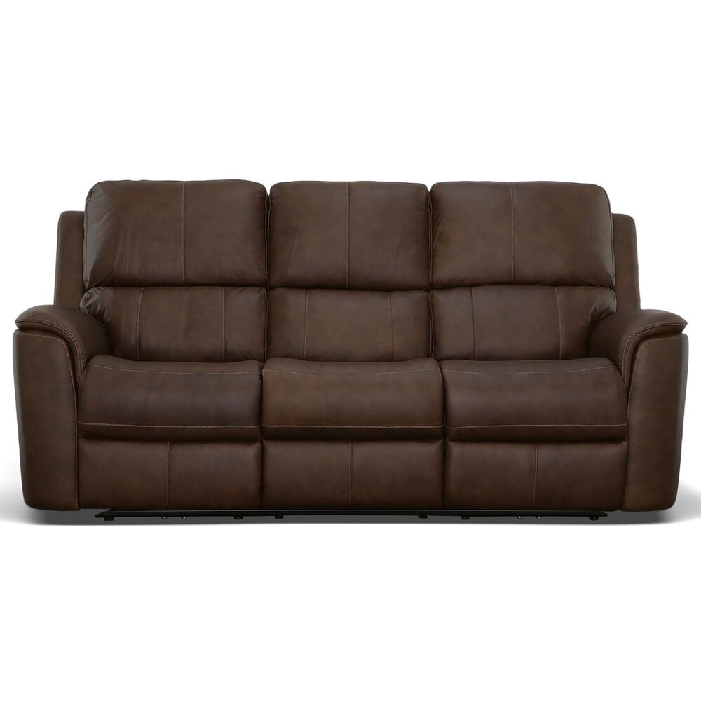 Flexsteel Henry 3-Piece Power Reclining Living Room Set in Burnt Umber, , large