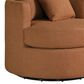 Coaster Debbie Swivel Accent Chair in Burnt Orange, , large