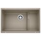 Blanco Precis 29" Cascade Super Single Kitchen Sink with Colander in Truffle, , large