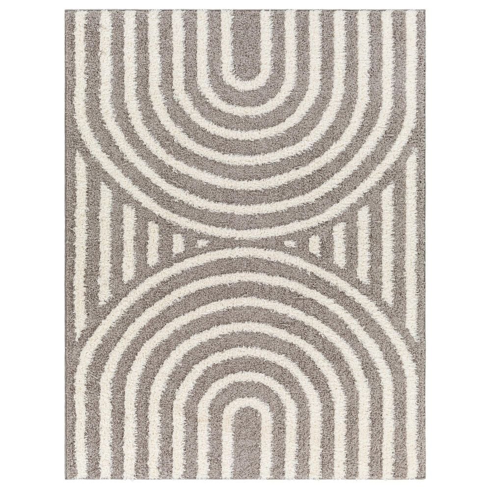 Surya Rodos Geometric 7"10" x 10" Charcoal, White,Sage Area Rug, , large