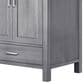 Lexora Home Jacques 30" Single Bathroom Vanity in Distressed Grey with 2 cm White Carrara Marble Top and Rectangular Sink, , large