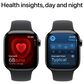 Apple Watch Series 10 GPS + Cellular 42mm Slate Titanium Case with Black Sport Band - M/L, , large