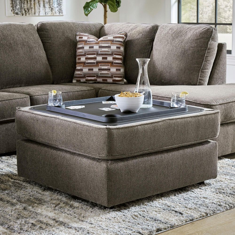Ashley OPhannon Storage Ottoman in Putty, , large