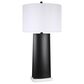 Classy Art Wholesalers Monolith Aura Table Lamp in Matte Black and White Marble, , large