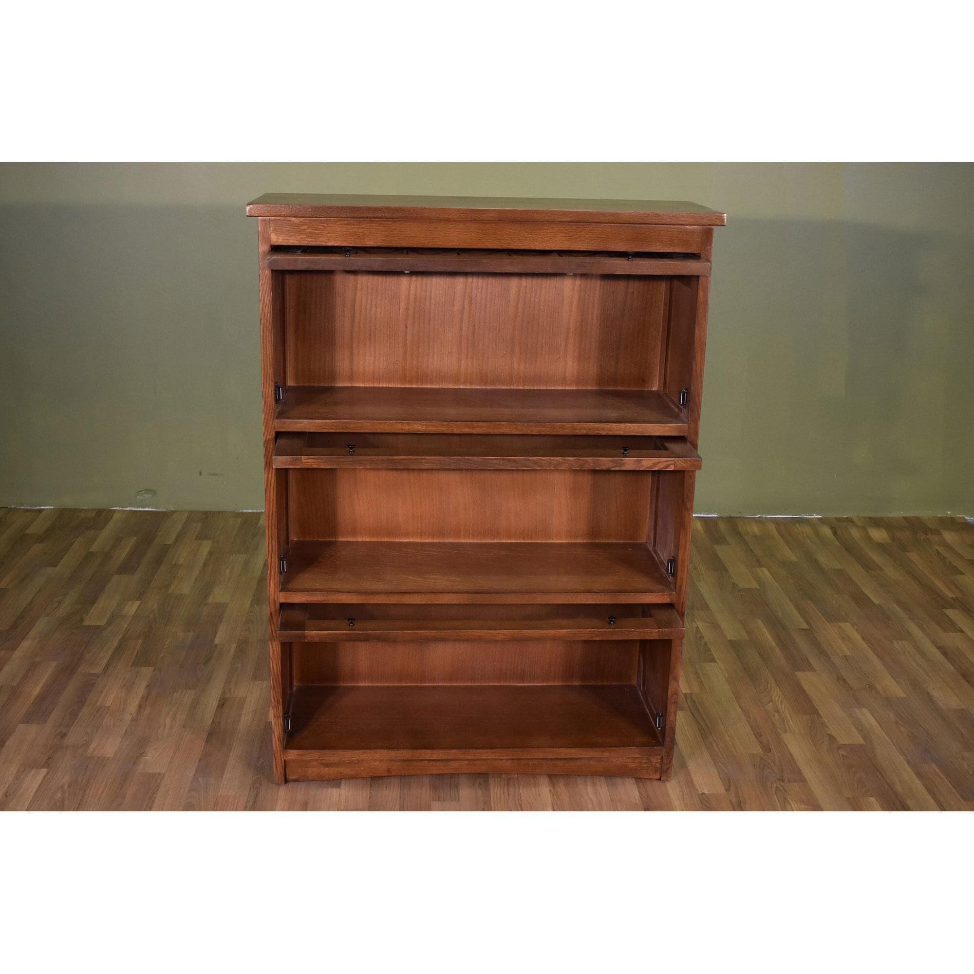Crafters Weavers 3 Stack Barrister Bookcase in Brown NFM