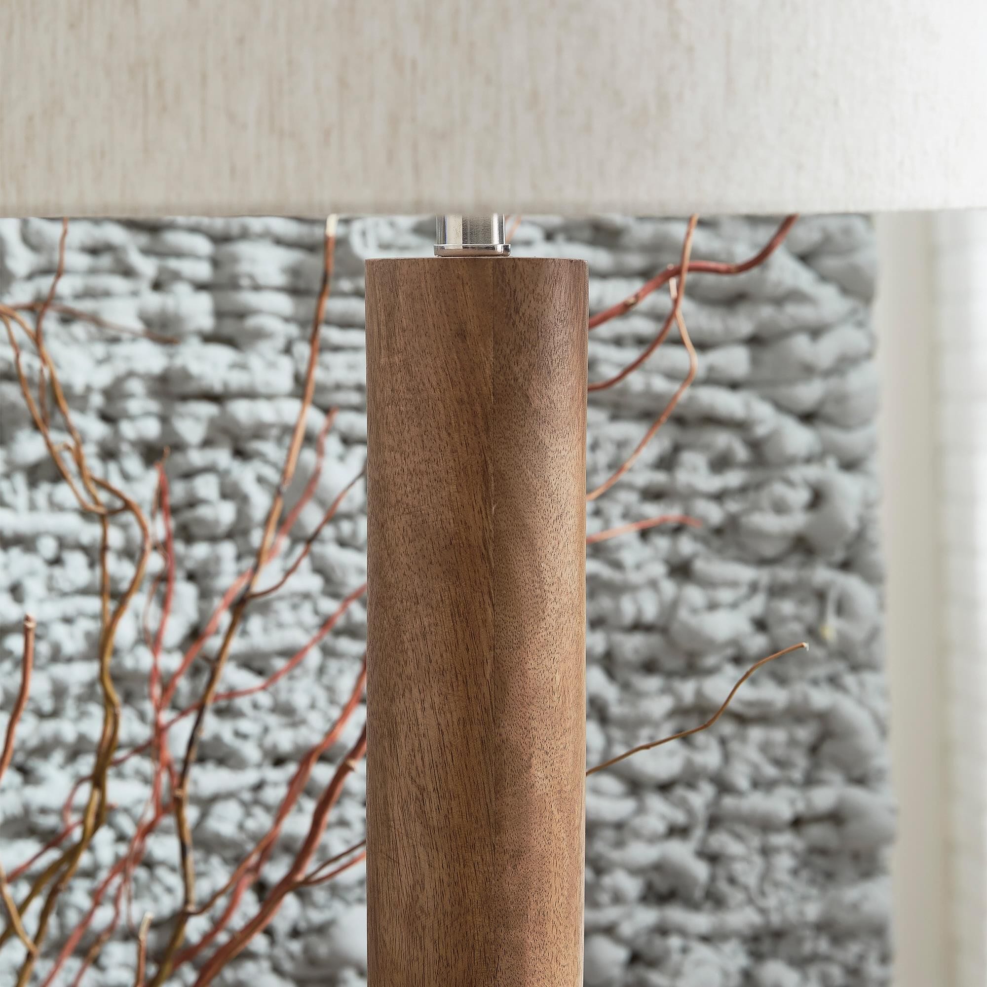 Ashley Ailsa Floor Lamp in Natural Brown