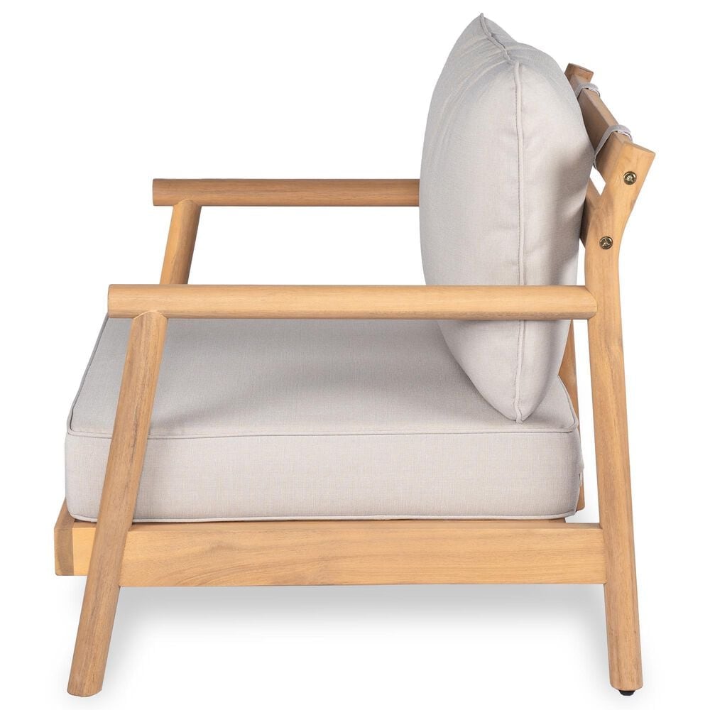 Hearth and Haven Outdoor Club Chair with Water-Resistant Cushion in Beige, , large