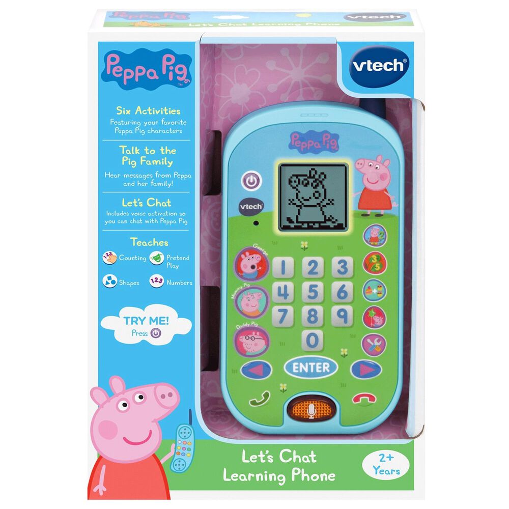 Vtech Peppa Pig Let's Chat Learning Phone, , large