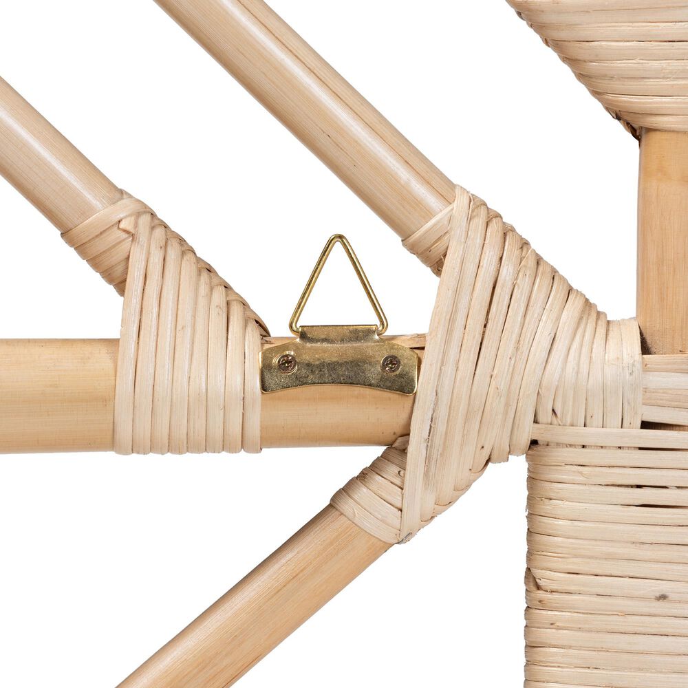 Baxton Studio Jayliah Queen Standalone Headboard in Natural Brown, , large