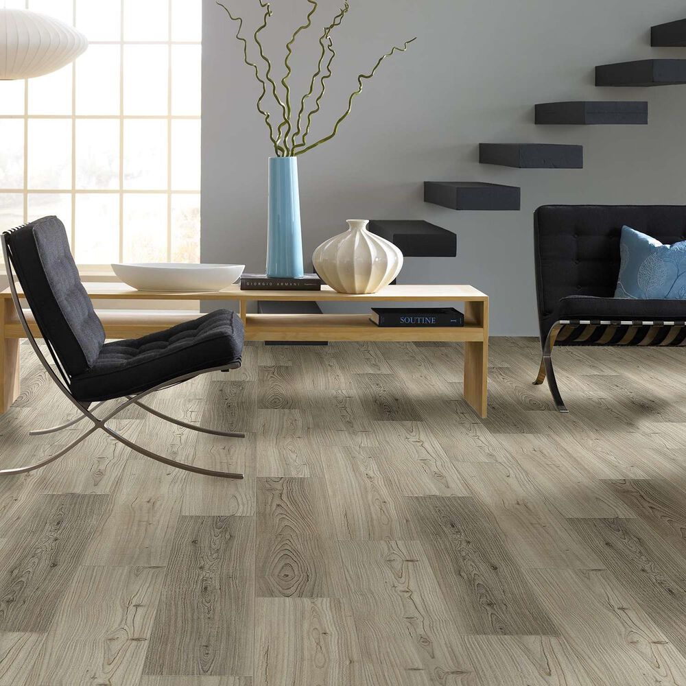 Shaw Distinction Plus Light Pine 7&quot; x 48&quot; Vinyl Plank, , large