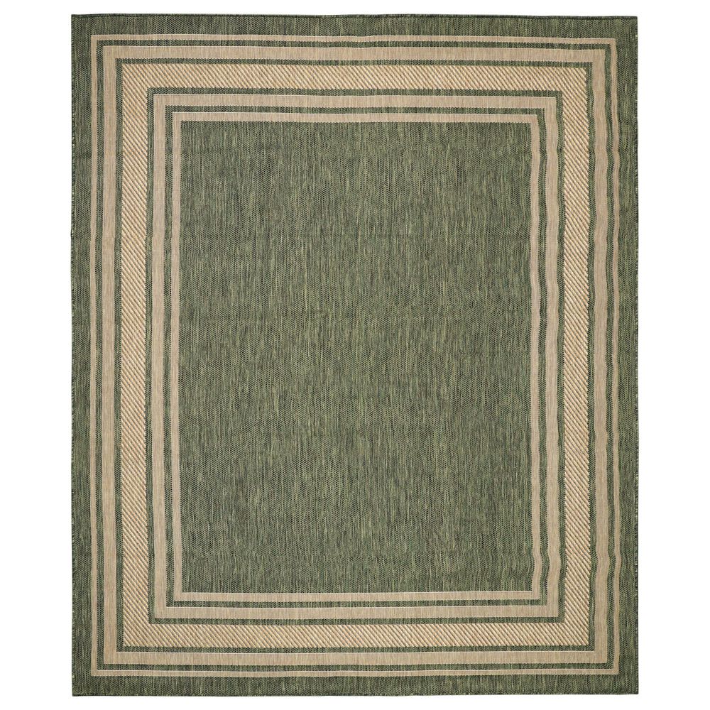 Nourison Horizon HOZ03 Green 10&#39; x 14&#39; Indoor/Outdoor Area Rug, , large