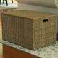 Household Essentials Large Wicker Sturge Chest with Lid in Natural, , large