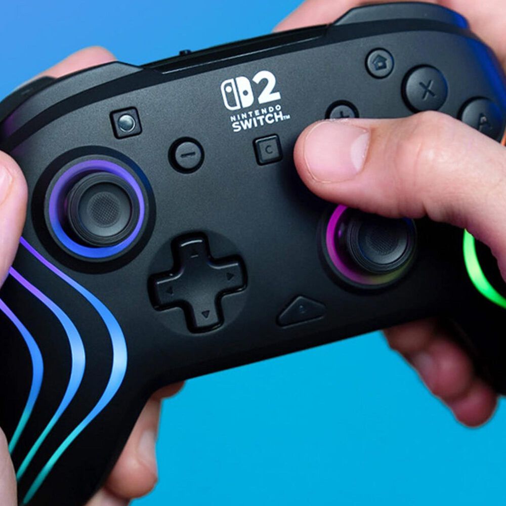 Turtle Beach Afterglow Wave Wireless RBG Gaming Controller for Nintendo Switch 2 in Black, , large