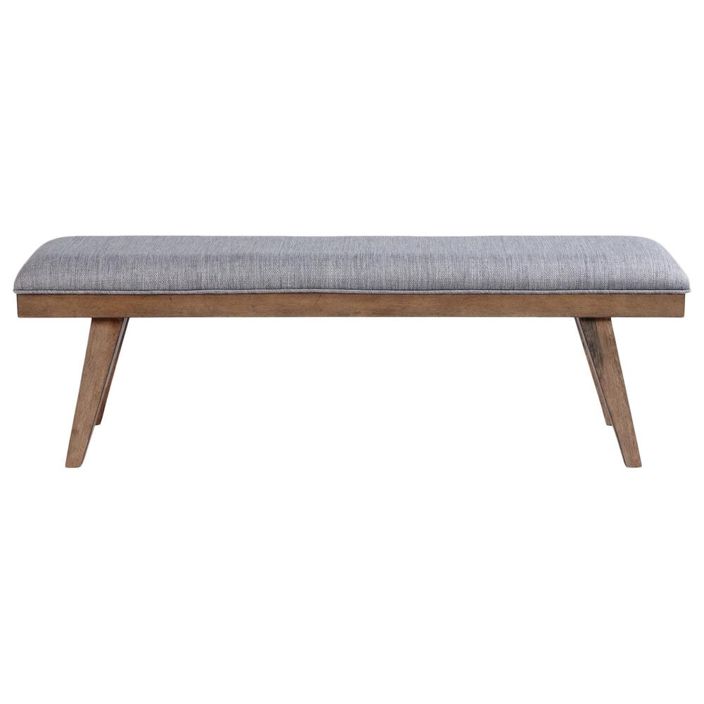 Hawthorne Furniture Oslo 6-Piece Rectangular Dining Set with 24&quot; Leaf in Weathered Chestnut, , large