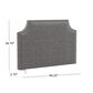The Monday Company Twin Upholstered Headboard in Gray, , large