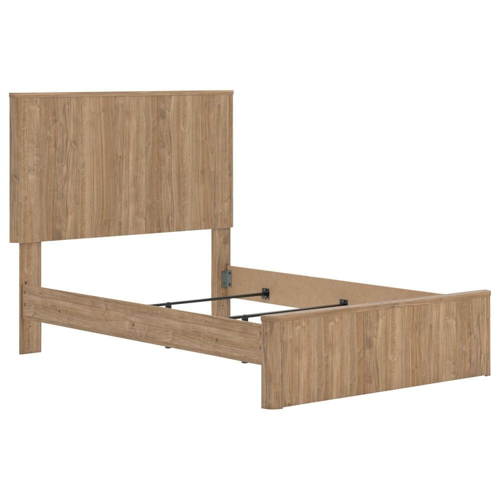 Ashley Gramburg 5 Piece Full Panel Bedroom Set in Warm Brown, , large