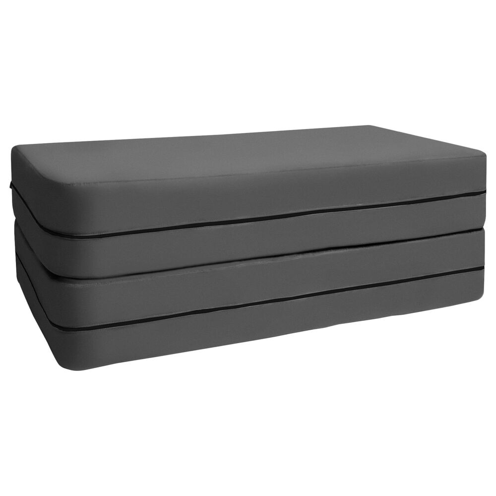 Jaxx Zipline Big Kids Modular Sofa &amp; Ottoman in Charcoal, , large