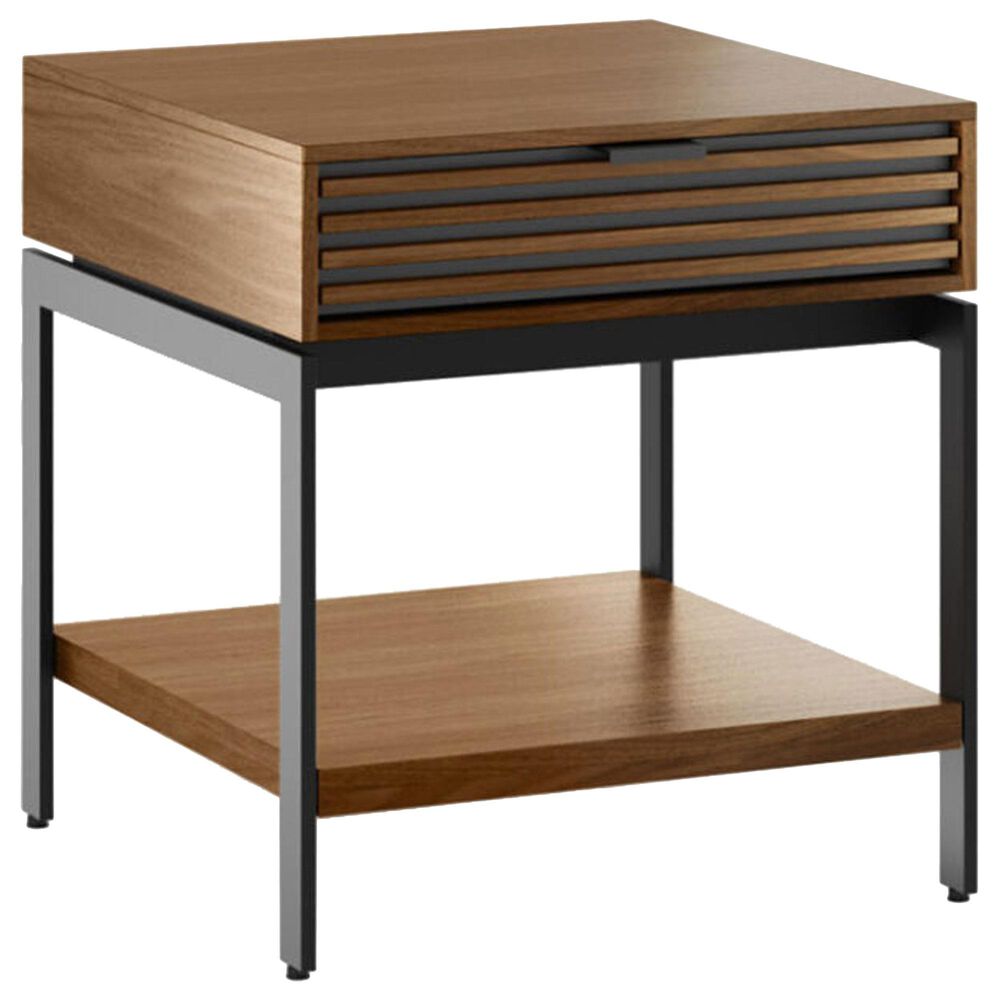 BDI Cora End Table in Natural Walnut and Black, , large
