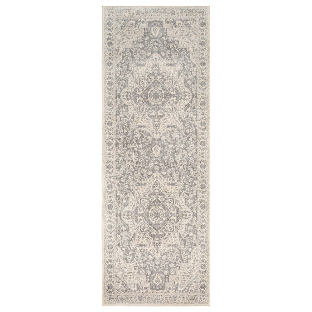 Surya Monaco MOC-2315 2"6" x 8" Silver Gray and Cream Runner, , large