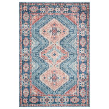 Loloi Skye SKY-03 5" x 7"6" Turquoise and Terracotta Area Rug, , large