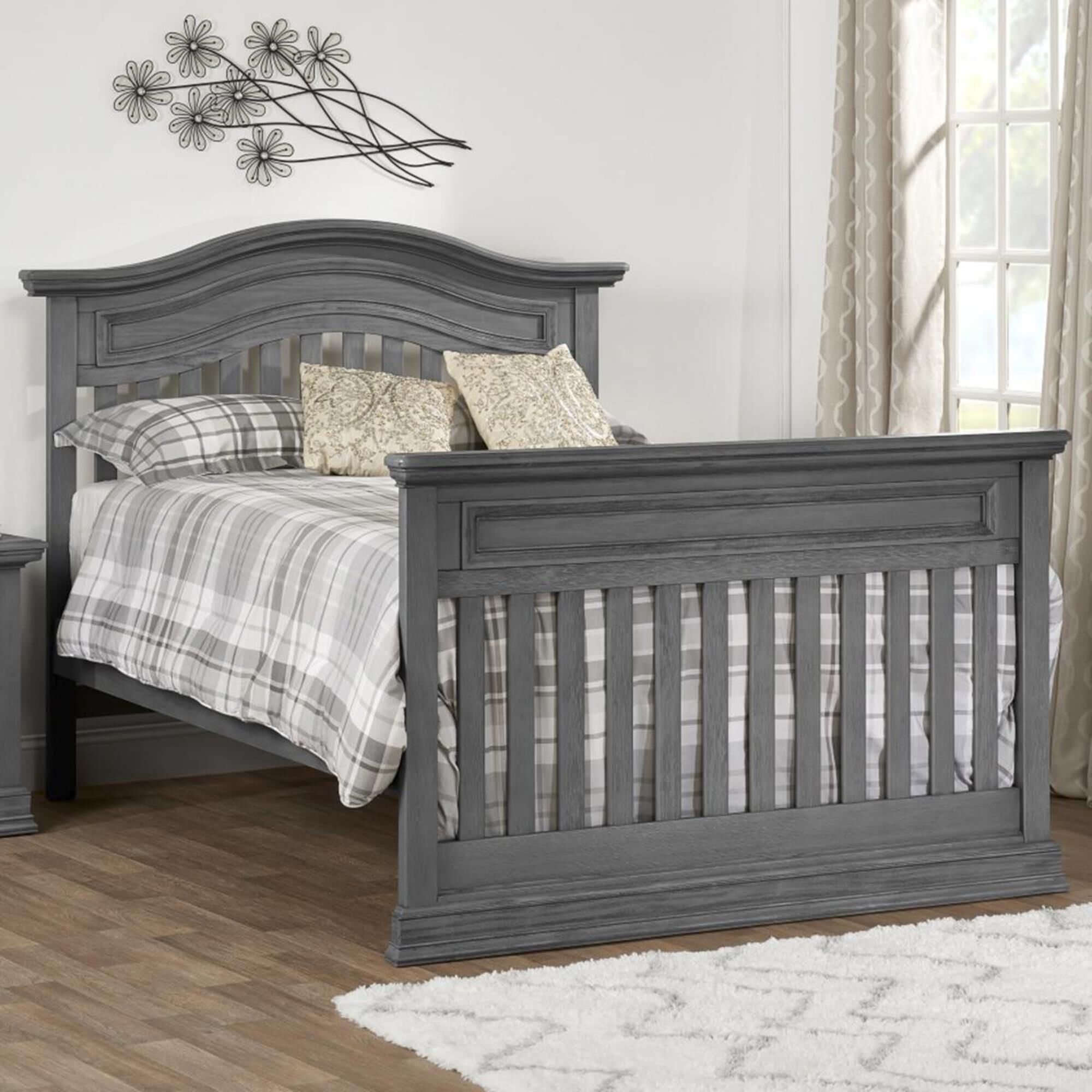 Oxford Baby Glenbrook Full Bed Conversion Kit in Graphite Gray