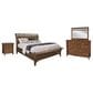 Cedar and Sage Whistler Retreat 4 Piece California King Storage Bedroom Set in Warm Chestnut, , large