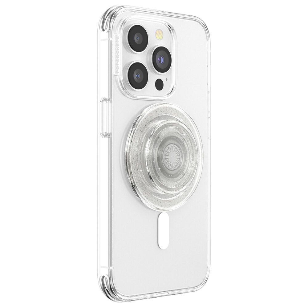 PopSockets Festival Season MagSafe PopGrip in Clear Glitter, , large