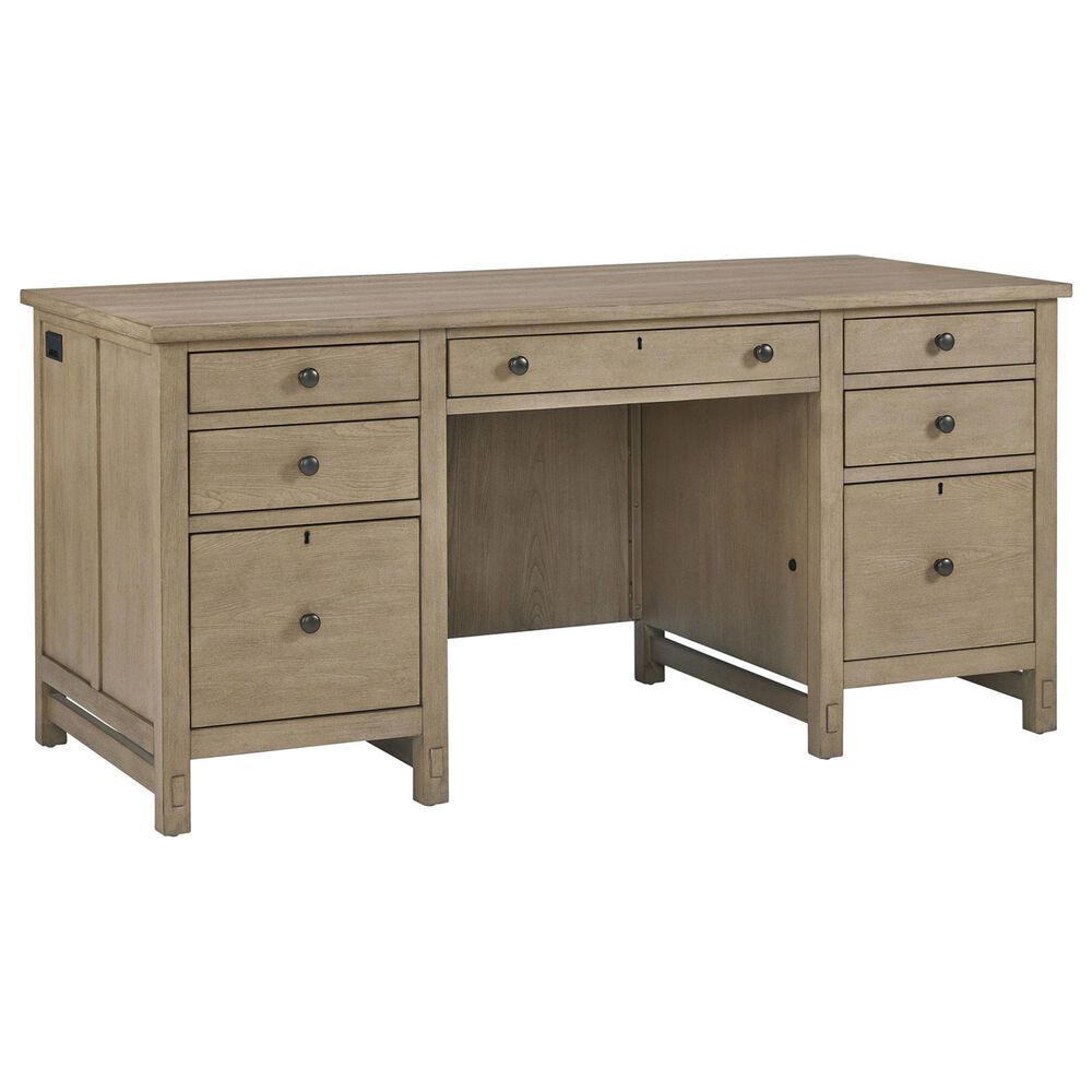 Riva Ridge Emerson 66" Executive Desk in Light Elm, , large