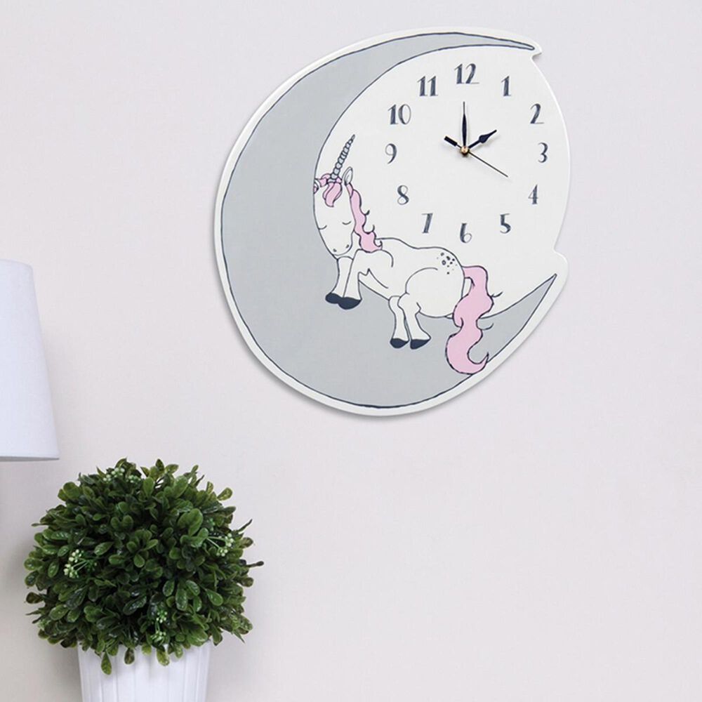 Trend Labs Unicorn Dreams Wall Clock in White, , large