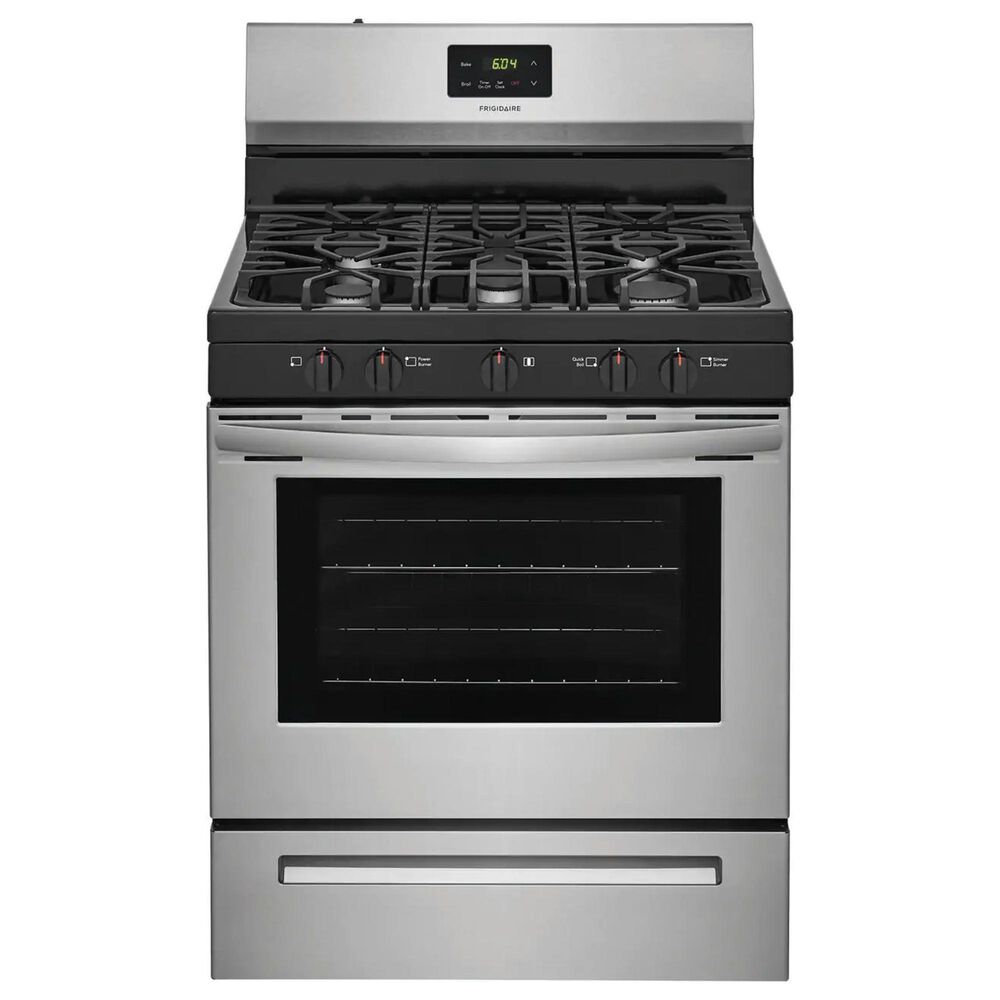 Frigidaire 30"" 5 Oval Burners Gas Range in Stainless Steel, , large