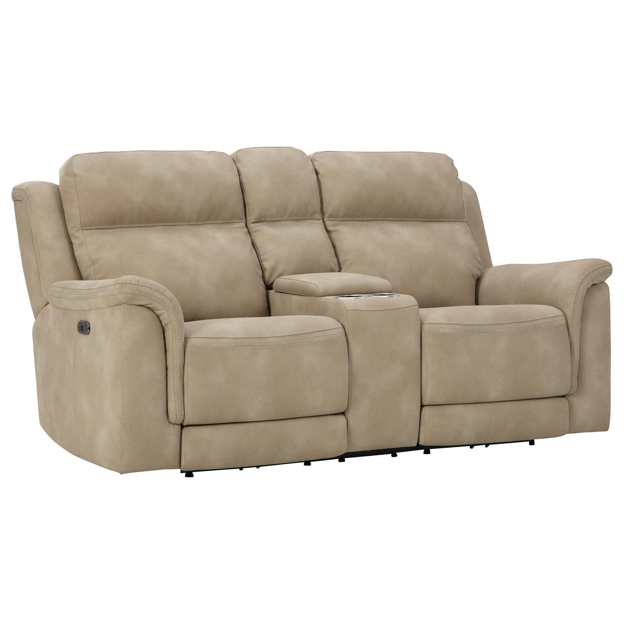 Ashley Next-Gen DuraPella Power Console Loveseat with Power