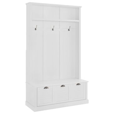Crosley Furniture Ellison Hall Tree in White, , large