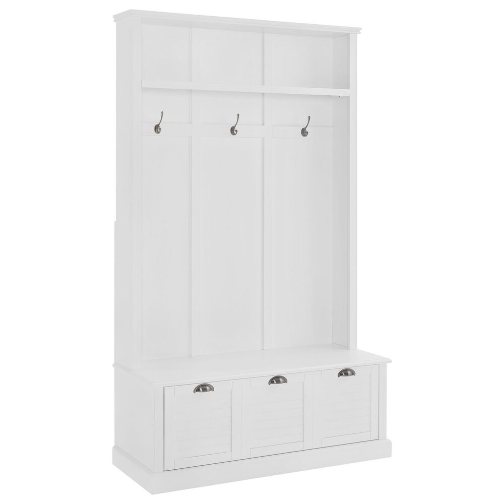 Crosley Furniture Ellison Hall Tree in White, , large