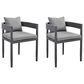 Blue River Menorca Outdoor Dining Chair in Dark Grey (Set of 2), , large