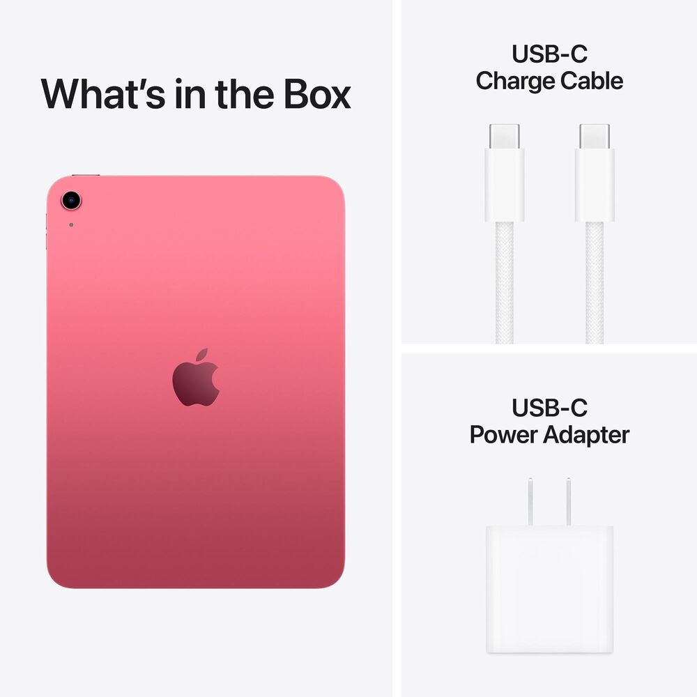Apple iPad 11-Inch A16 Chip with Wi-Fi only - 512GB in Pink with 2-Year AppleCare+, , large