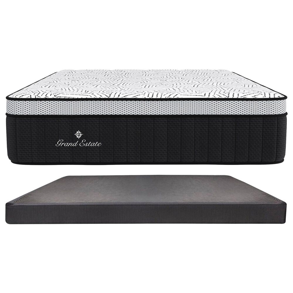 Grand Estate 500 Firm California King Mattress with Low Profile Box Springs, , large