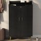 Furniture of America Leclair 7-Shelf Shoe Cabinet in Black and Gold, , large