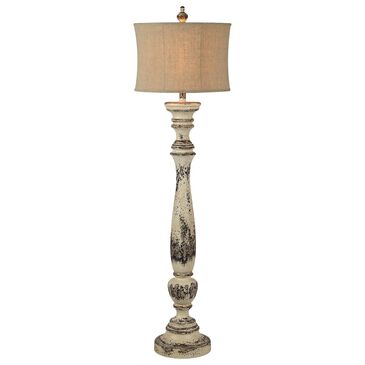 Southern Lighting Boulder Floor Lamp in Distressed Brown and Cream, , large