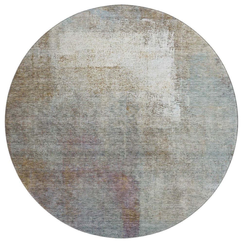 Dalyn Rug Company Trevi TV12 8" Round Mocha Area Rug, , large
