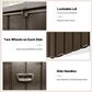 Hearth and Haven 190-Gallon Outdoor Storage Deck Box with Hydraulic Piston in Dark Brown, , large