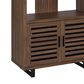 Pacific Landing Maddox 2-Piece L-desk and Bookcase Set in Black and Walnut, , large