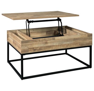 Signature Design by Ashley Gerdanet Lift Top Coffee Table in Natural
